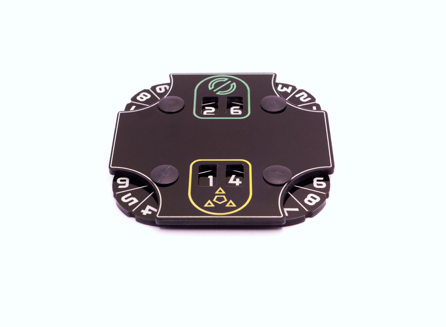 Score Counter - 2-Player Green vs Yellow (Compatible with multiple game systems)