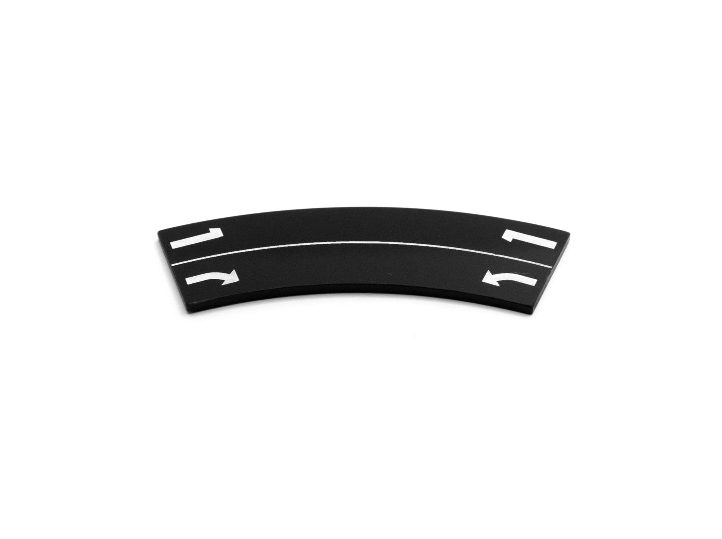 1-Bank Maneuver Template (Single) (X-wing Compatible)