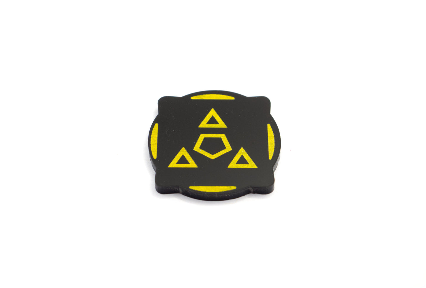 Objective Flip Token - Green/ Yellow (Single) (Compatible with multiple game systems)