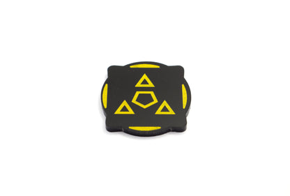 Objective Flip Token - Green/ Yellow (Single) (Compatible with multiple game systems)