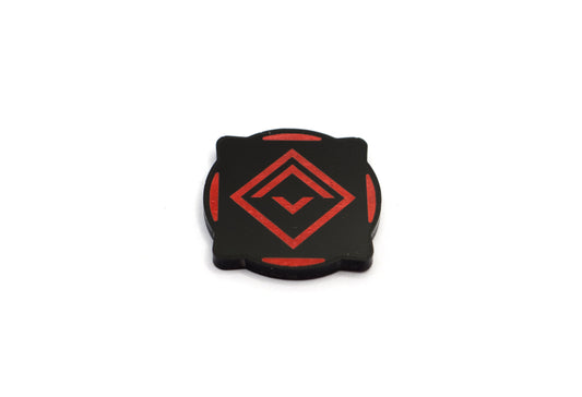 Objective Flip Token - Red/ Blue (Single) (Compatible with multiple game systems)