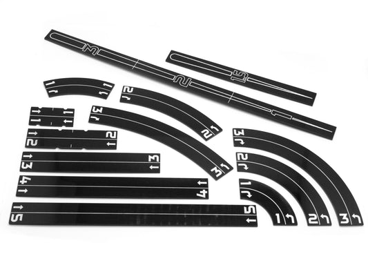 Manuever Templates & Rulers - X-wing-Compatible Complete Set